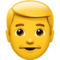 Man emoji on Apple